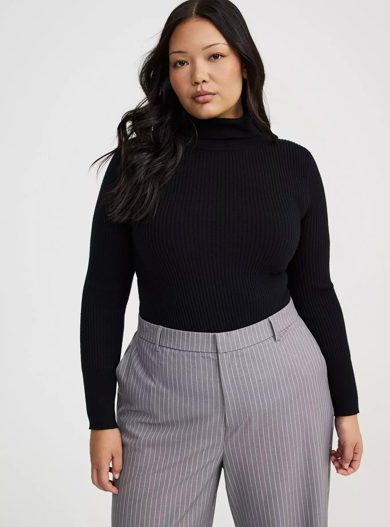 Mock Neck Ribbed Sweater | Torrid (US & Canada)