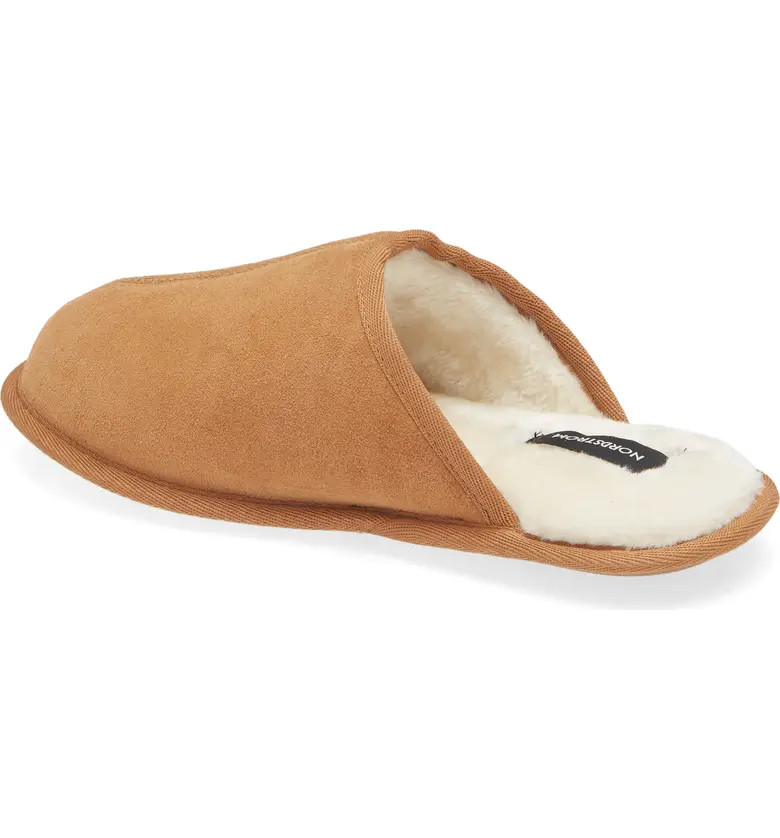 Nordstrom Clyde Faux Fur Scuff Slipper | Nordstrom | Nordstrom