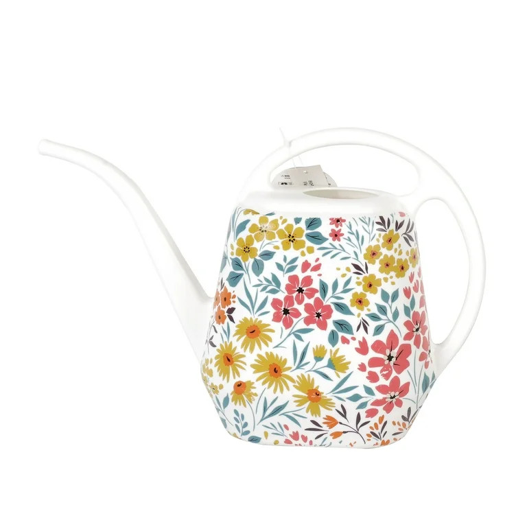 Expert Gardener 2-Liter Plastic Watering Can, Floral Pattern | Walmart (US)