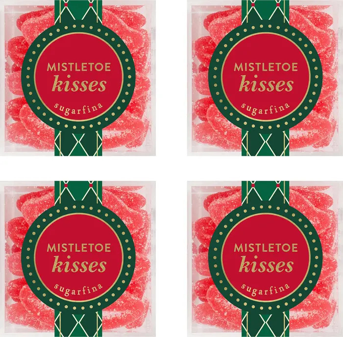 sugarfina Set of 4 Mistletoe Kisses Gummy Candy Cubes | Nordstrom | Nordstrom