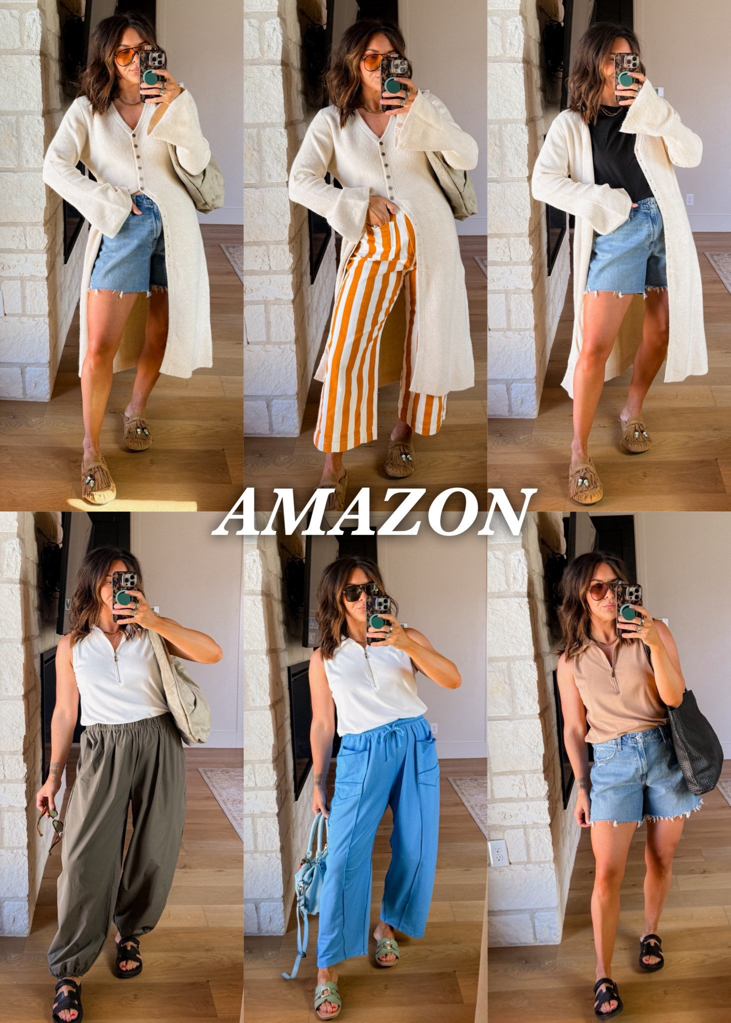 Amazon finds for spring! Versatile pieces you can style multiple ways!
Cardigan: XL
Tanks: large
Shorts: 31
Striped Pants: TTS 
Balloon pats: XL
Blue Sweats: XL


#LTKootd #LTKMidsize #LTKTall