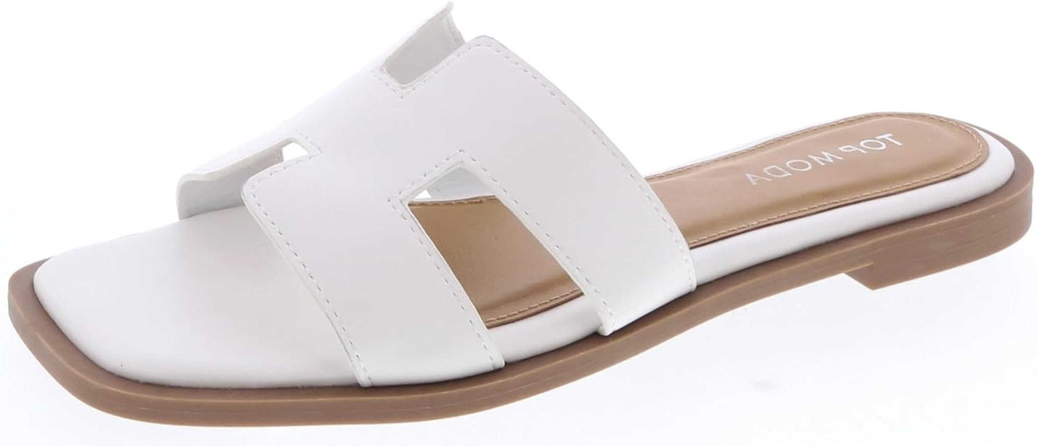 TOP Moda Elio-20 Women's Classic H-Band Slide Sandal for Women | Amazon (US)