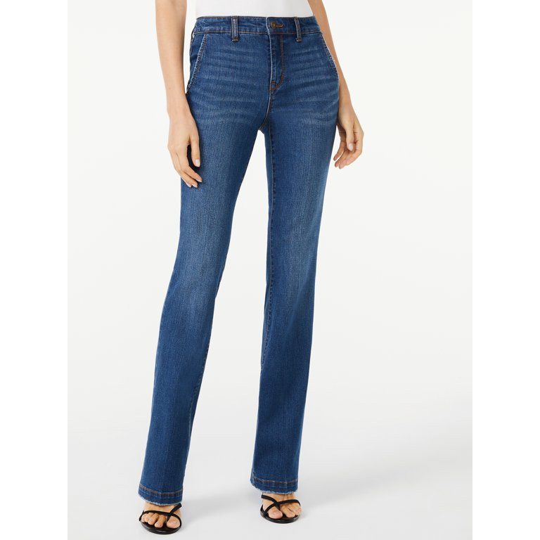 Scoop Women's Memphis Slim Fit Trouser Jeans | Walmart (US)