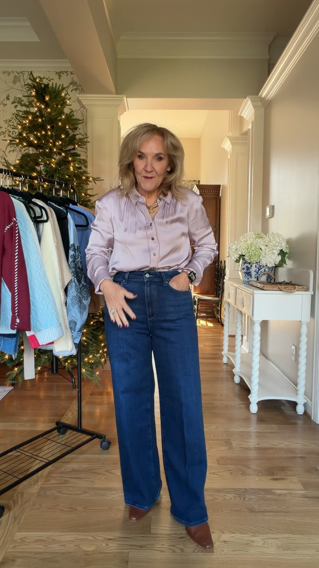 30% off code sitewide only a few exclusions @anthropologie code NANETTE30
So many great new arrivals to where all through the holiday season and beyond
Premium denim is included in the sale. I’m wearing a size 29 in the Paige denim and a 30 petite in the mother denim.
Size medium or eight in all.
The ski sweater is one size I would say it fits small through large
Paige anessa 


#LTKOver40 #LTKSaleAlert #LTKCyberWeek