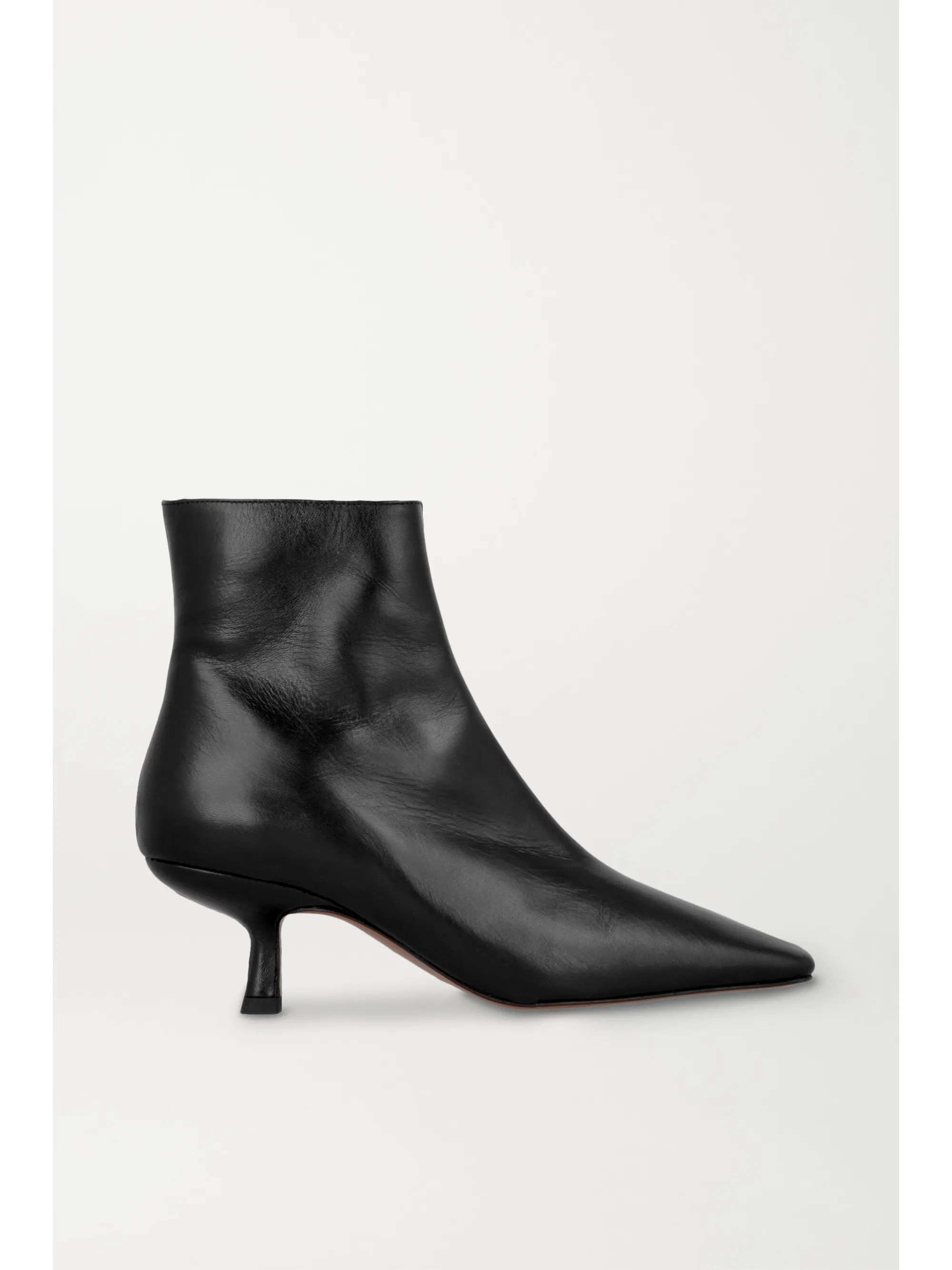 Black Lange leather ankle boots | BY FAR | NET-A-PORTER | NET-A-PORTER (UK & EU)