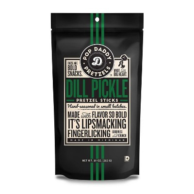 Pop Daddy Seasoned Pretzels Dill Pickle - 10oz | Target