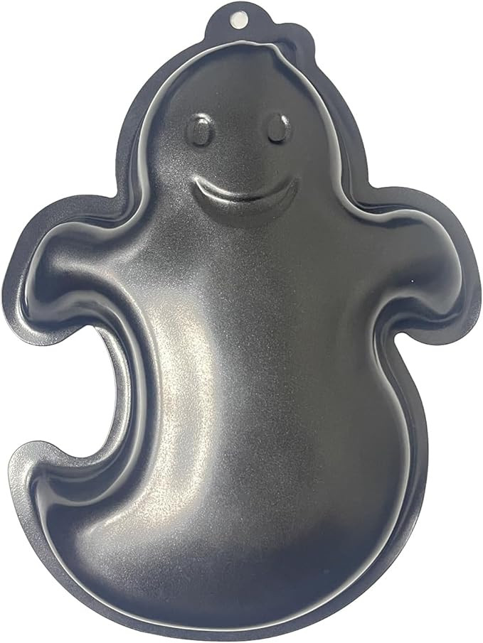 Ghost Shape Cake Pan, Aluminum Cake Pan, Black Non-Stick Cake Mould for Halloween, Birthday and o... | Amazon (US)