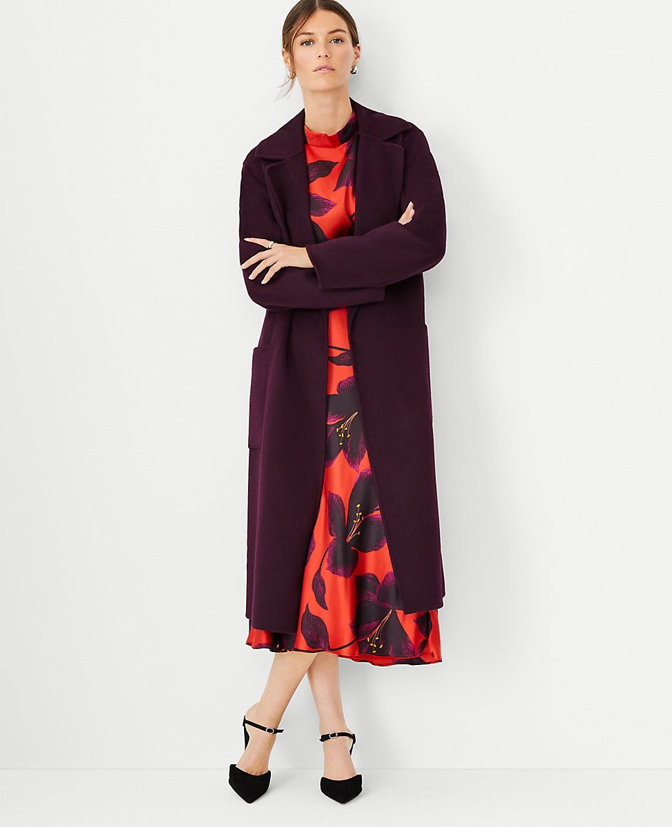 Doubleface Belted Blanket Coat | Ann Taylor (US)