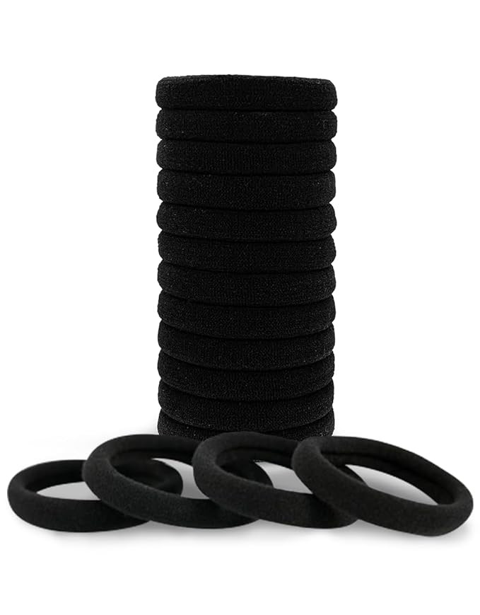 Kitsch Nylon Hair Ties for Girls & Women - No Snag, Pain-free Hair Ties No Damage Ideal for Ponyt... | Amazon (US)