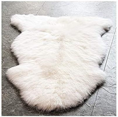 Amazon.com: WaySoft Genuine New Zealand Sheepskin Rug, Luxuxry Fur Rug for Bedroom, Fluffy Rug fo... | Amazon (US)