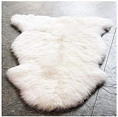 Amazon.com: WaySoft Genuine New Zealand Sheepskin Rug, Luxuxry Fur Rug for Bedroom, Fluffy Rug fo... | Amazon (US)