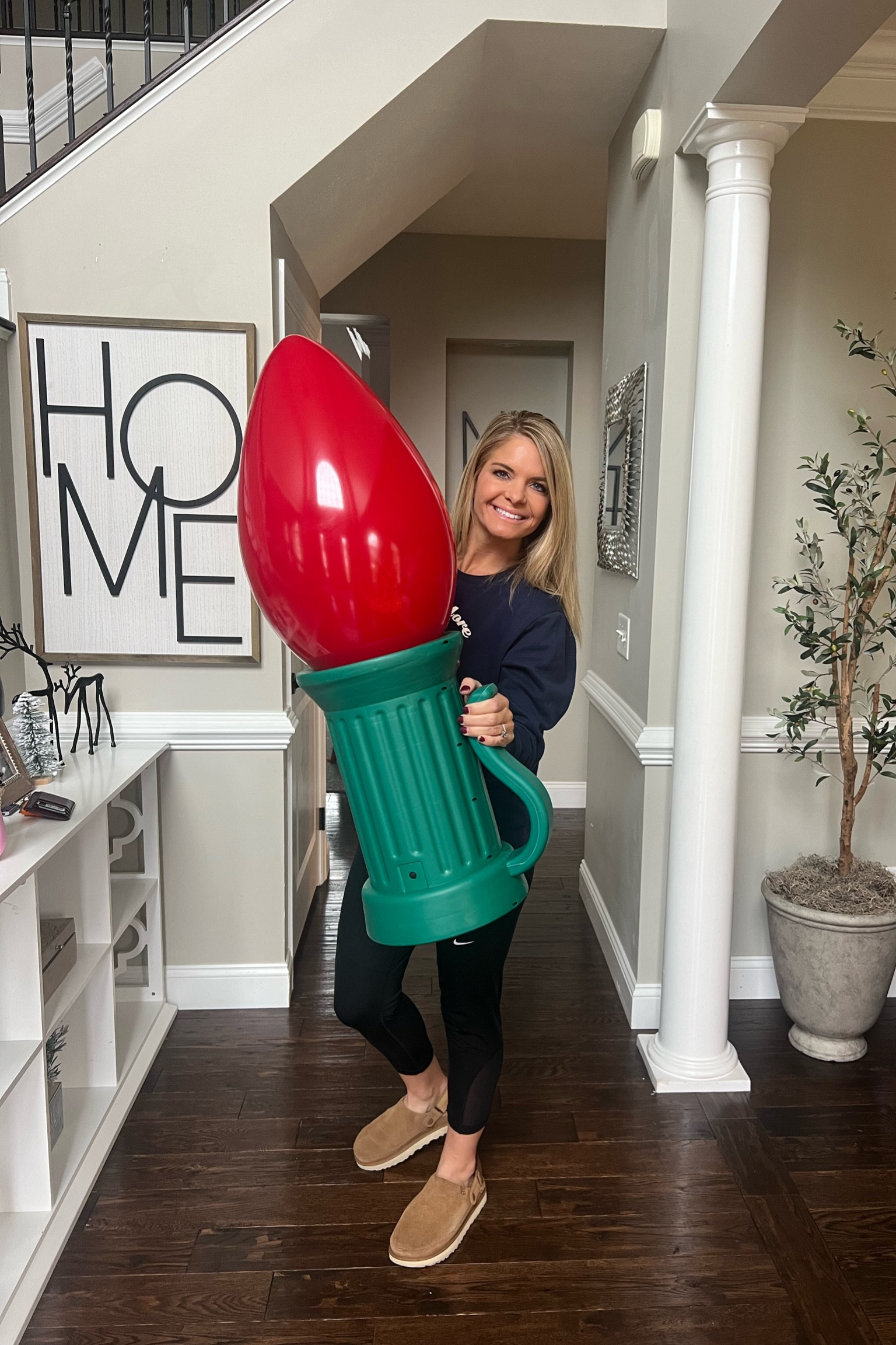 How fun!  3 ft. Battery Operated LED Jumbo Green Bulb Holiday Yard Decor

#LTKHoliday #LTKSeasonal #LTKCyberWeek