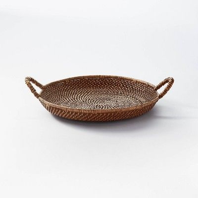18&#34; Rattan Woven Serving Tray with Handles &#8211; Threshold&#8482; designed with Studio McGe... | Target