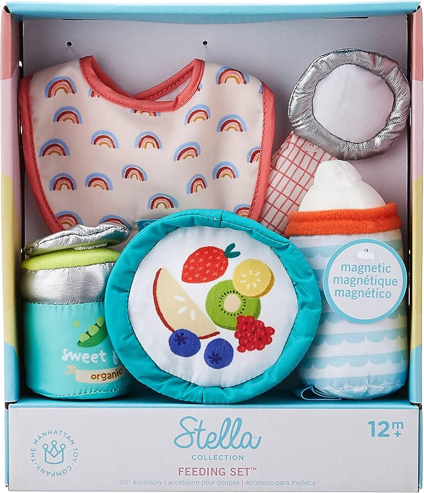 Manhattan Toy Stella Collection Baby Doll Feeding Set for 12" and 15" Dolls | Amazon (US)