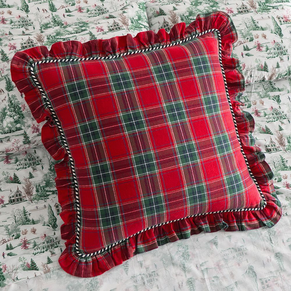 Hill House Home Holiday Plaid Euro Sham | Pottery Barn Teen