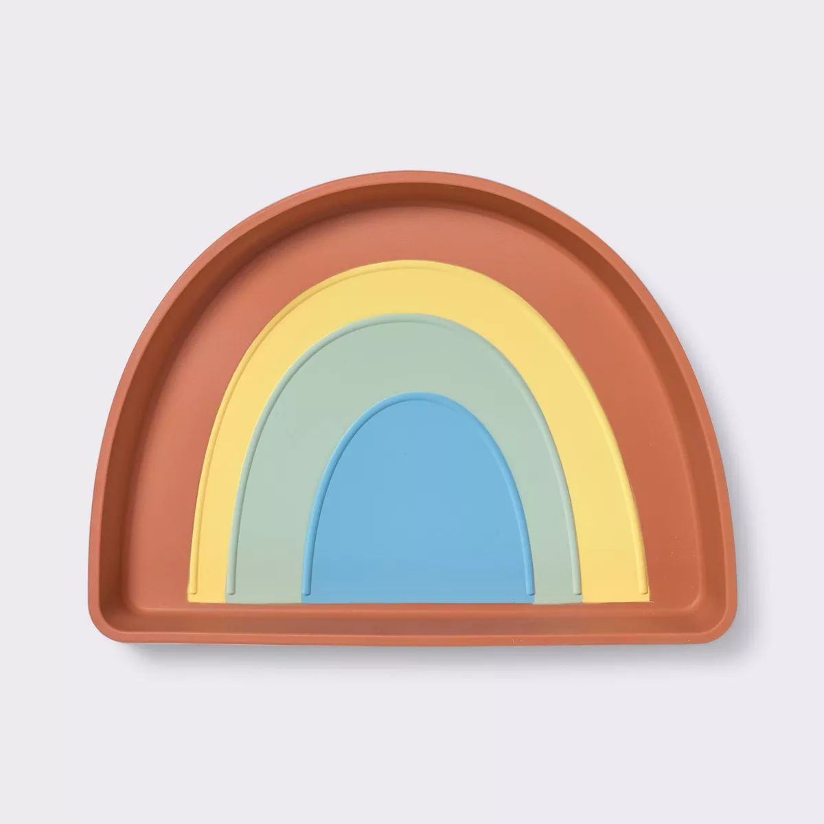 Silicone Dining Plate - Rainbow - Cloud Island™ | Target