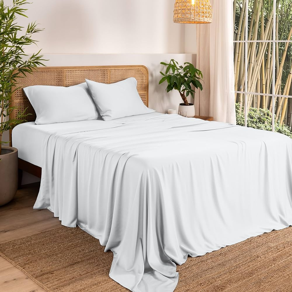 Bare Home 100% Rayon Made from Bamboo Luxury King Sheet Set - 4 Piece Bedding Set - Deep Pockets ... | Amazon (US)