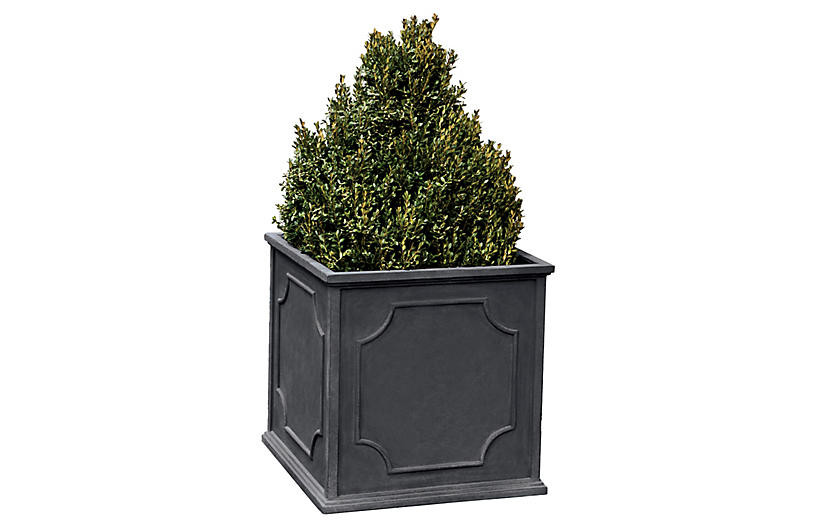 19" Cumberland Outdoor Planter, Lead | One Kings Lane