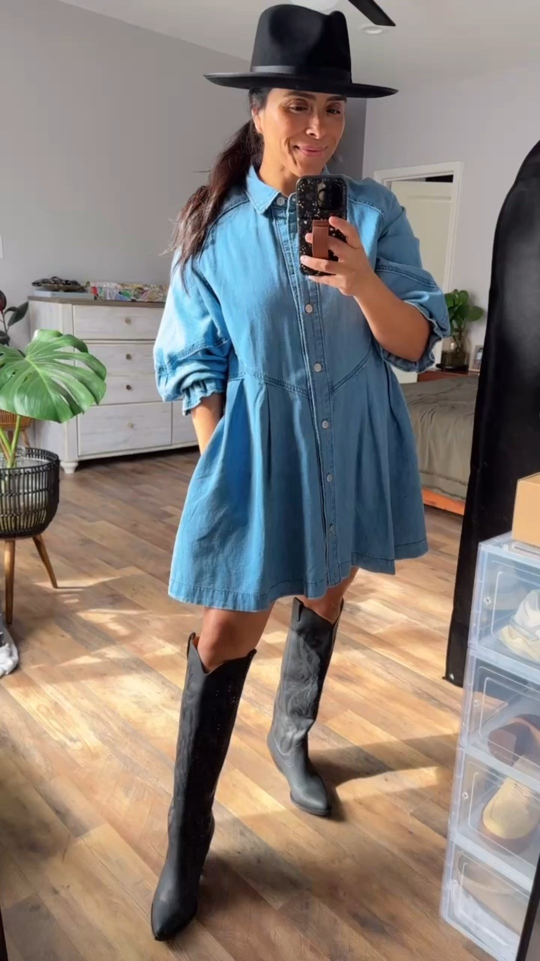 Amazon fashion 
Amazon black boots
Denim dress
Spring dress 
Spring outfit 


#LTKover40 #LTKmidsize #LTKstyletip