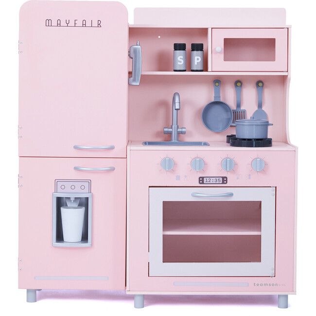 Teamson Kids - Little Chef Mayfair Retro Play Kitchen, Pink | Maisonette