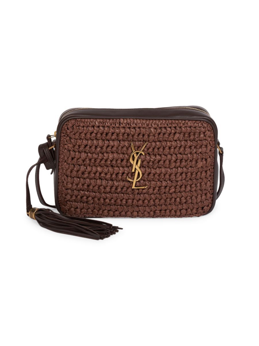 Lou Raffia Camera Bag | Saks Fifth Avenue