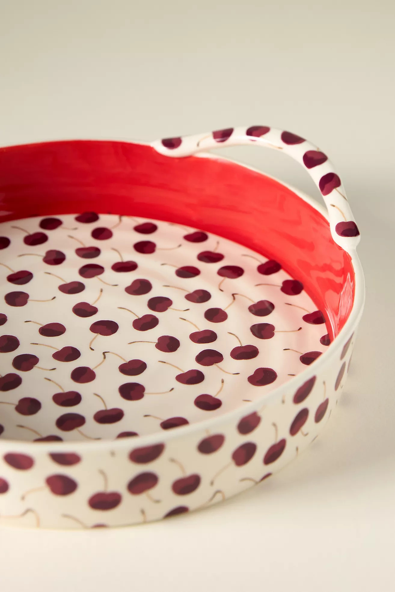 Berry Icon Handpainted Stoneware Pie Dish | Anthropologie (US)