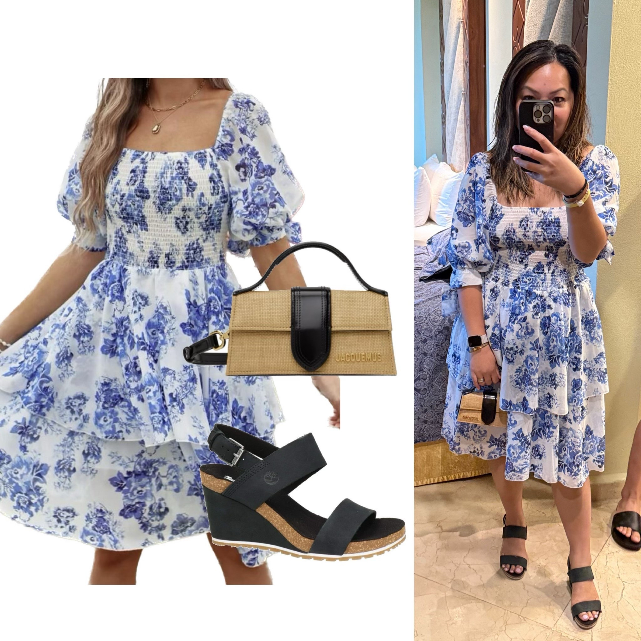 Dress 👗- SHEIN
Shoes - 👡 timberlands
Purse - jacquemus 

#LTKTravel #LTKItBag #LTKShoeCrush