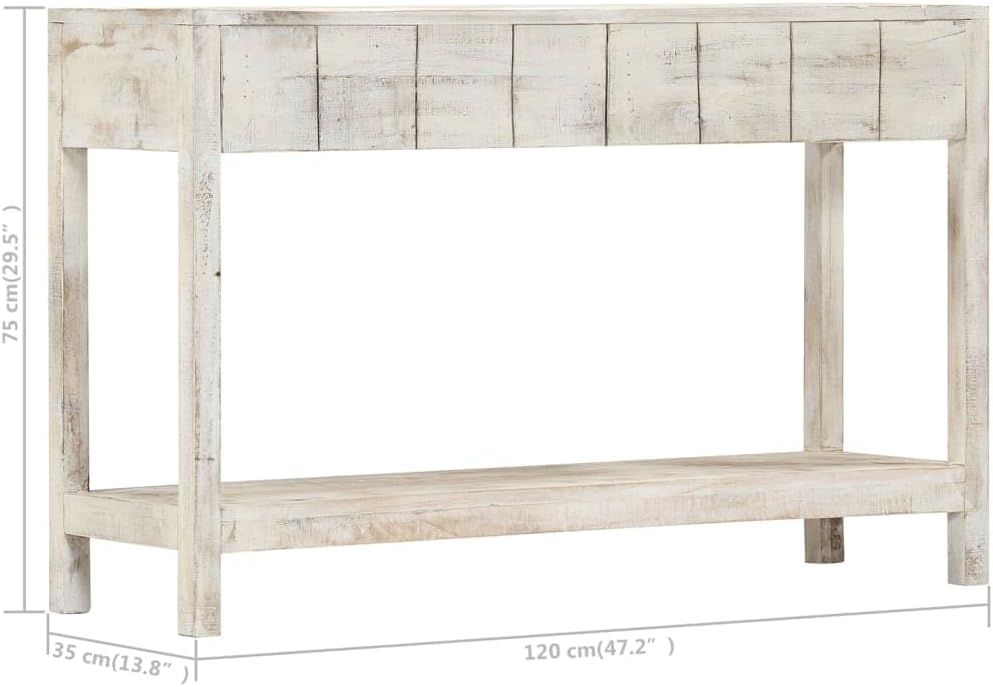 BIGBARLEY Farmhouse Console Table, Rustic Vintage Narrow Sofa Table for Entryway, Living Room, Ha... | Amazon (US)