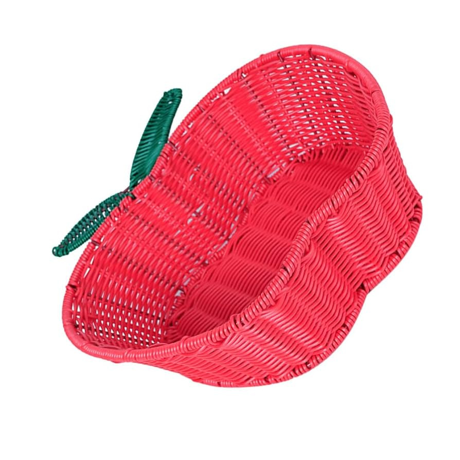 Alipis Wicker Fruits Bread Basket Natural Rattan Wicker Basket Apples Shape Kitchen Woven Basket ... | Amazon (US)