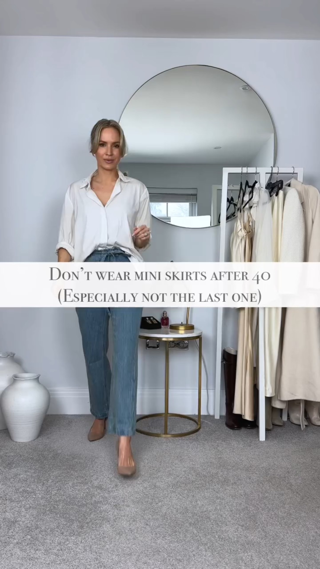 Don’t wear mini skirts after 40 - 

Another absolutely ridiculous style “rule” we can throw in the bin. 🗑️ 

Which is your favourite look - 1, 2 or 3? 

Any other dated style ideas you think I should do? 

🤍You can find the items I’m wearing in my link in bio, or just comment “link” and I will DM the links to you 🤍

If you want the full method I used to stop impulse buying and build a wardrobe intentionally start with the 7-Day Wardrobe Reset. Just comment “reset” and I will send you a dm. (Use the code “FIRST40” for 40% off)

#tessmontgomery #stylerules #wardrobeexpert #fashiontips #stylingtips