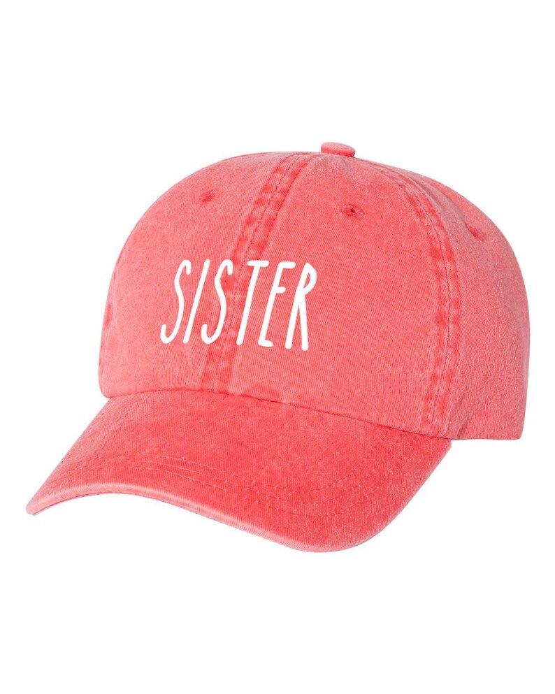 Sister EMBROIDERED Unstructured PIGMENT Dad Hat Baseball | Etsy | Etsy (US)