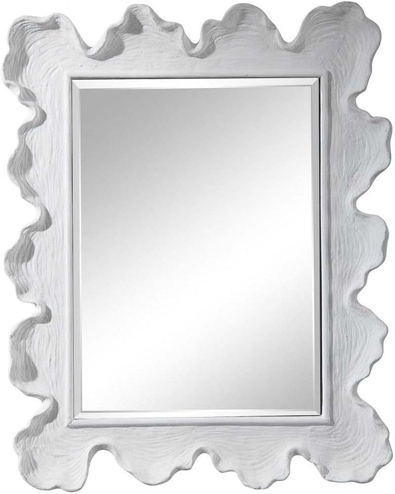 Uttermost Sea Coral Matte White 27 1/4" x 34 1/4" Vanity Wall Mirror | Amazon (US)