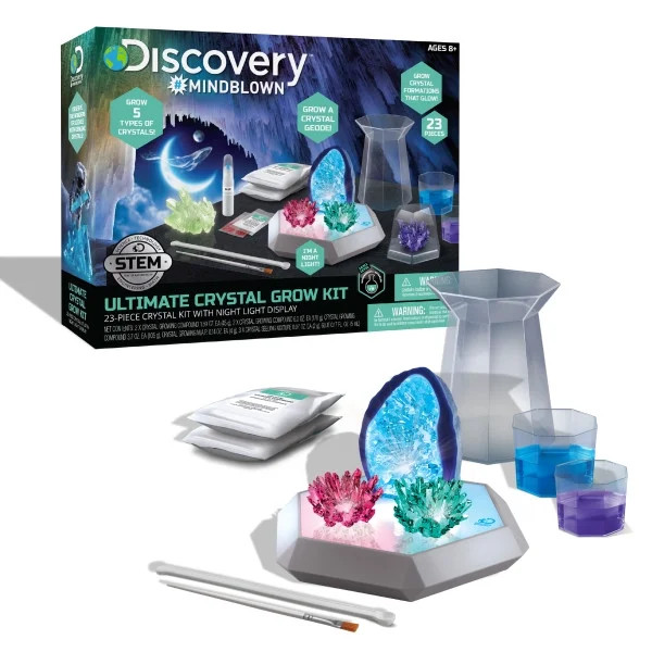 Discovery™ #Mindblown Ultimate Crystal Growing Set, 23-Piece Kit with Nightlight Display, Creat... | Walmart (US)