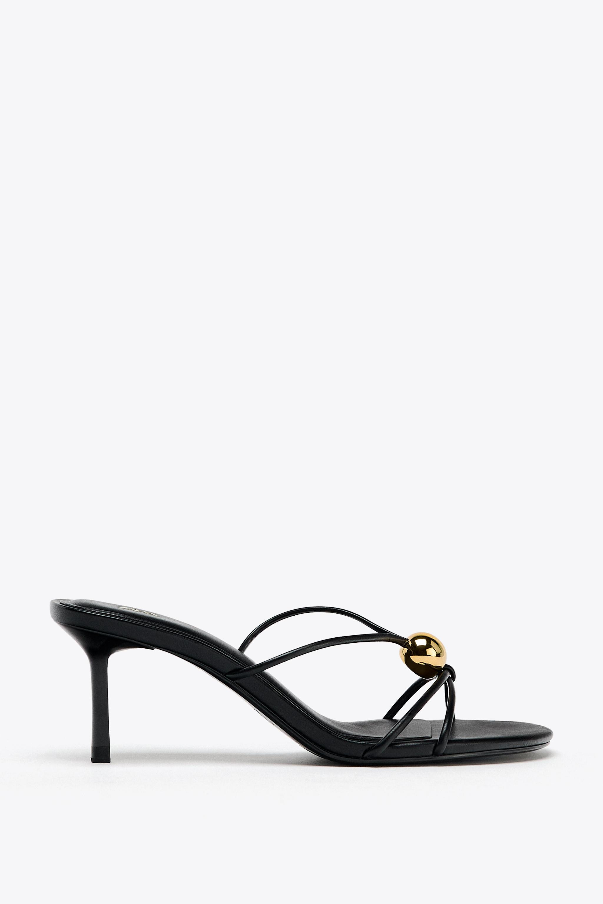 SANDALS WITH METALLIC DETAIL | Zara US
