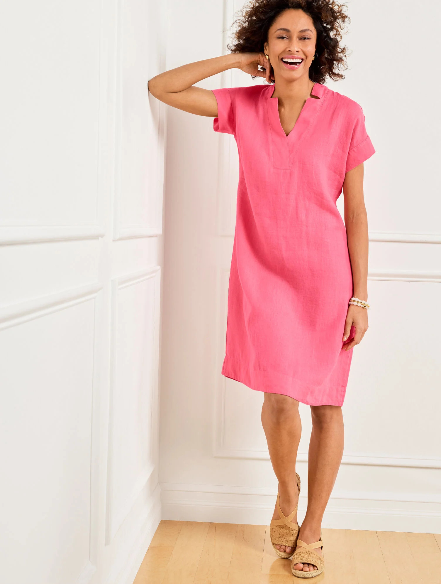 Linen Shift Dress | Talbots
