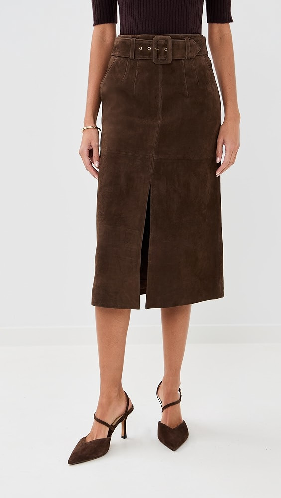 Alexie Suede Skirt | Shopbop