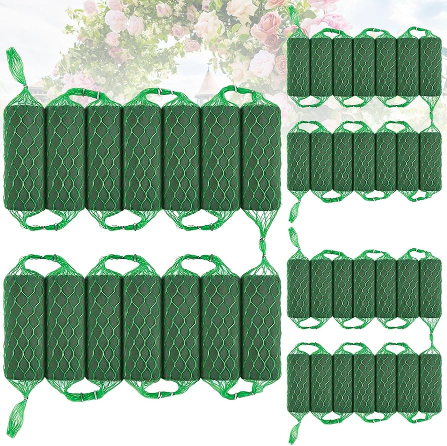 Preboun 21 Pcs Floral Foam Garland 13.8ft Absorption Flower Holder Plant Foam Flower Green Sponge... | Amazon (US)