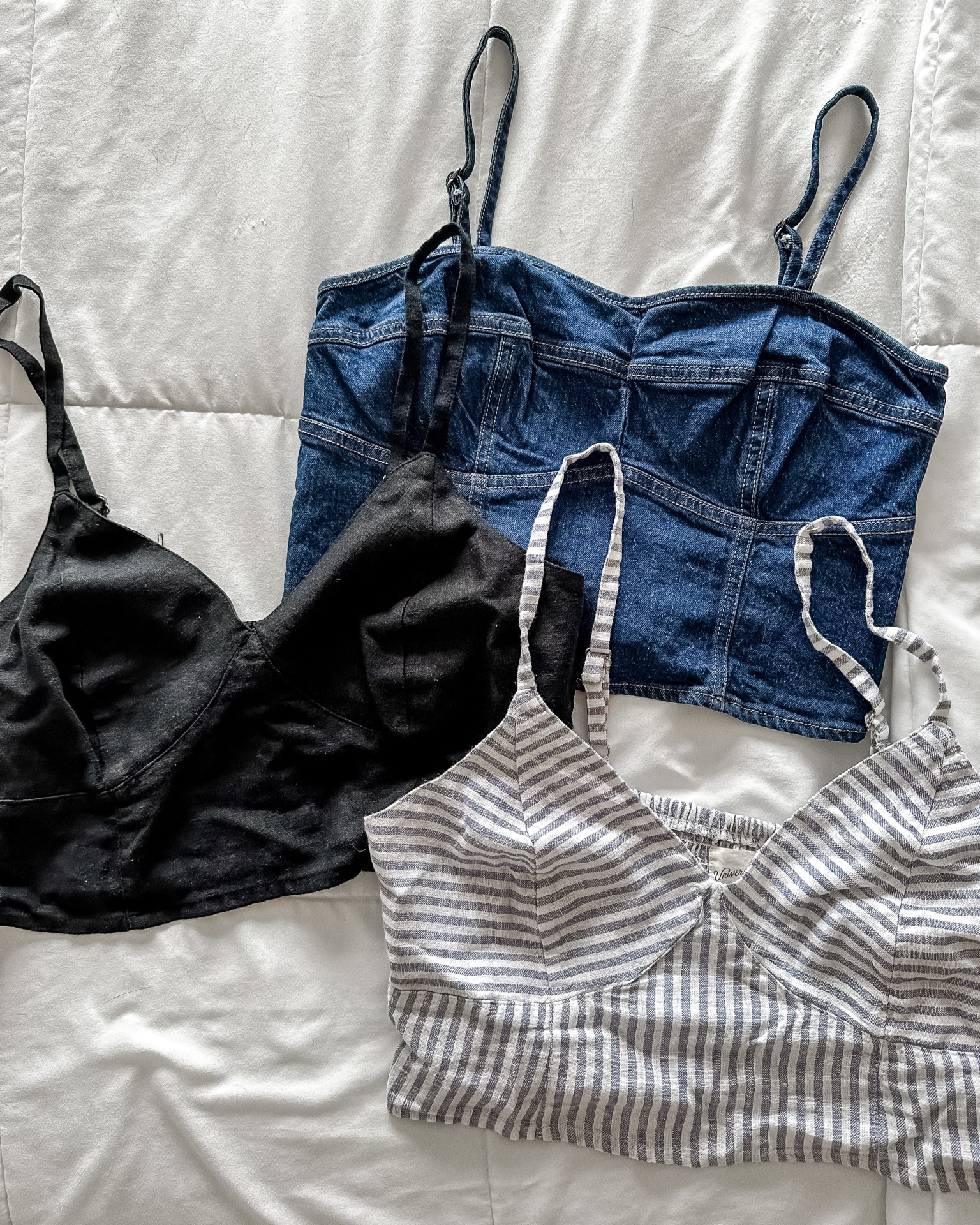 Target Cropped summer tank tops. Jean top. Stripped top. Summer crop tops.

#LTKstyletip #LTKSeasonal #LTKsalealert