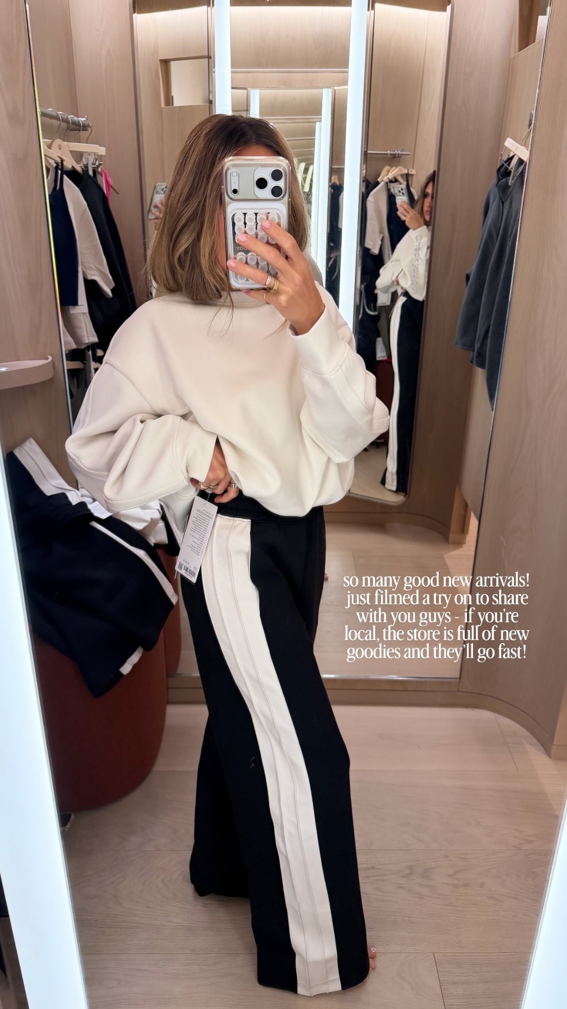 so many good new arrivals! just filmed a try on to share with you guys - if you’re local, the store is full of new goodies and they’ll go fast!

lululemon, petite fashion, lululemon fashion, matching set, trousers