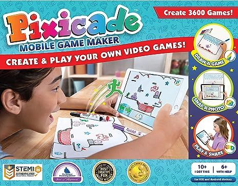 Pixicade Transform Creative Drawings to Animated Playable Kids Games On Your Mobile Device- Build... | Amazon (US)