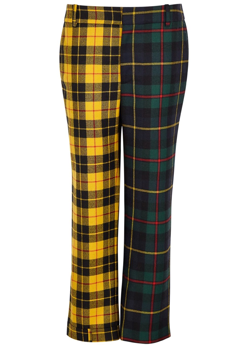 Tartan slim-leg wool trousers | Harvey Nichols (Global)