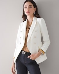 Petite Ecru Studio Blazer | White House Black Market