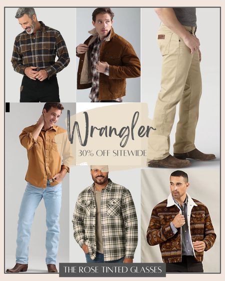 Wrangler 30% off sitewide for men and women! 

Men’s Retro Slim Fit Khakis $48
Men’s cowboy cut jeans $35

Men’s Flannels | Aztec Print | Corduroy Jacket | Sherpa Lined | Plaid | 

#LTKCyberweek #LTKHoliday #LTKGiftGuide