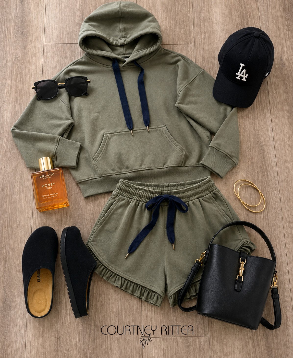 Obsessing over this matching set! Love the ruffle shorts and the black ties! Perfect for those fall transitioning months!

#ootd #outfitinspo #outfitidea #fallstyle #falloutfit #fallfashion #comfystyle #comfortablefashion #matchingsets 

 #LTKdayinmylife #LTKmomlife #LTKSaleAlert