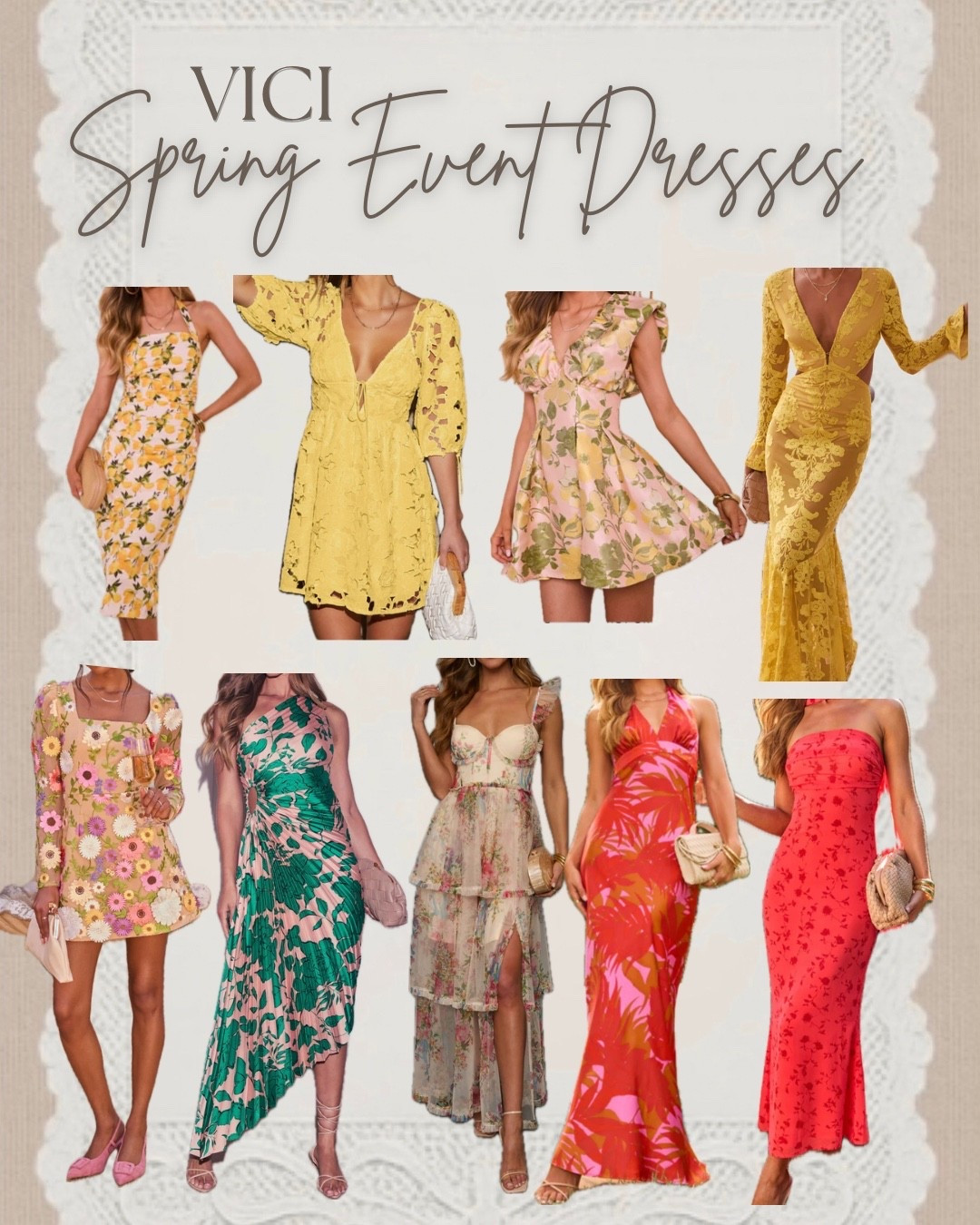 Spring is officially in the air, and so are all the invitations! 🌸✨ 

Whether you’re heading to a garden wedding, a bridal shower, or a sunny brunch, @VICI  has the perfect silhouette for every entry on your social calendar.
From vibrant tropical maxis to romantic floral minis, these looks are designed to make an entrance. I’m personally obsessed with the 3D floral details and those bold, sunny yellows! 🍋💛

#LTKSeasonal #LTKootd #LTKSaleAlert