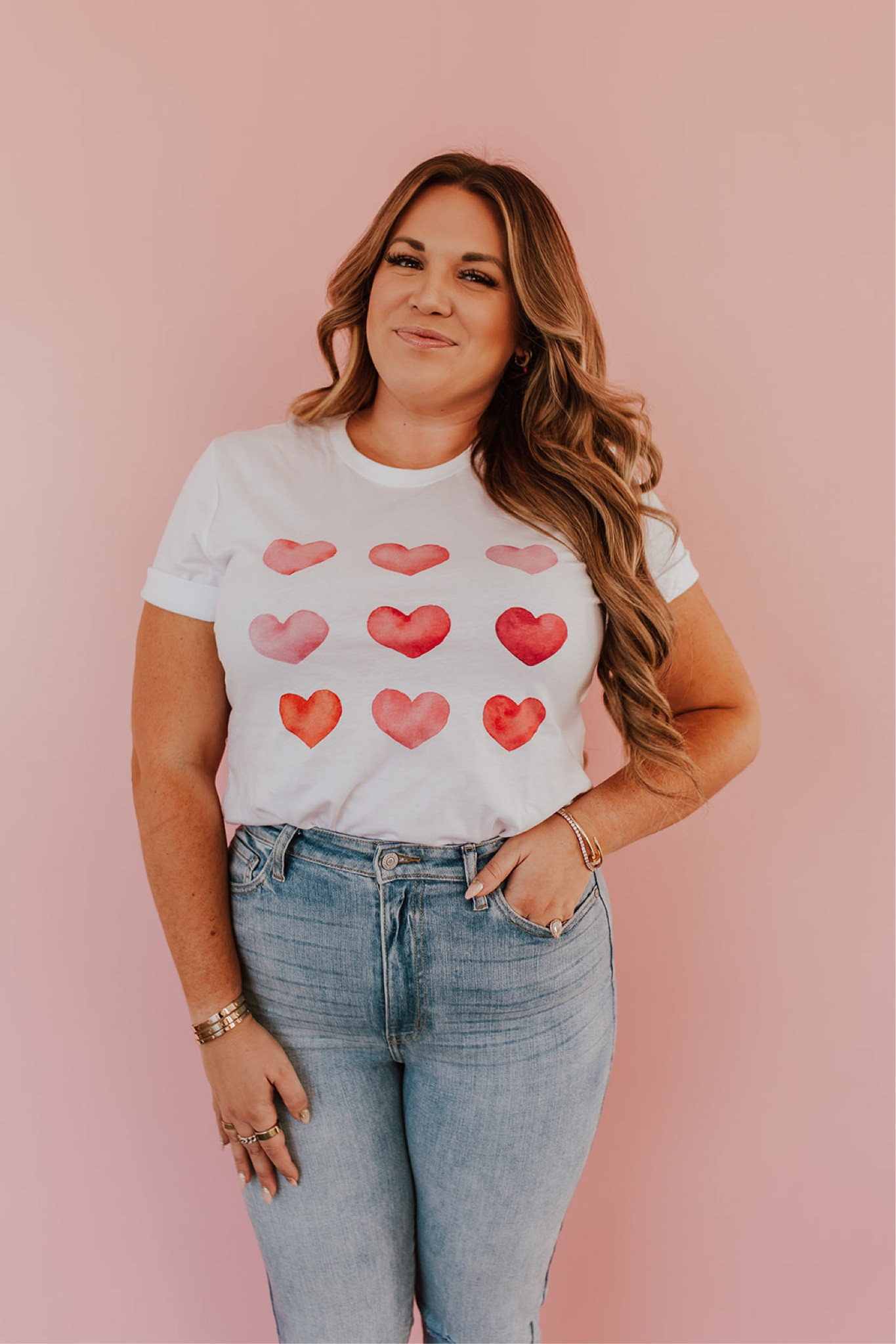 curvy Valentine look! wearing size large in heart tee and size 15 in denim 

#LTKcurves #LTKSeasonal #LTKunder50