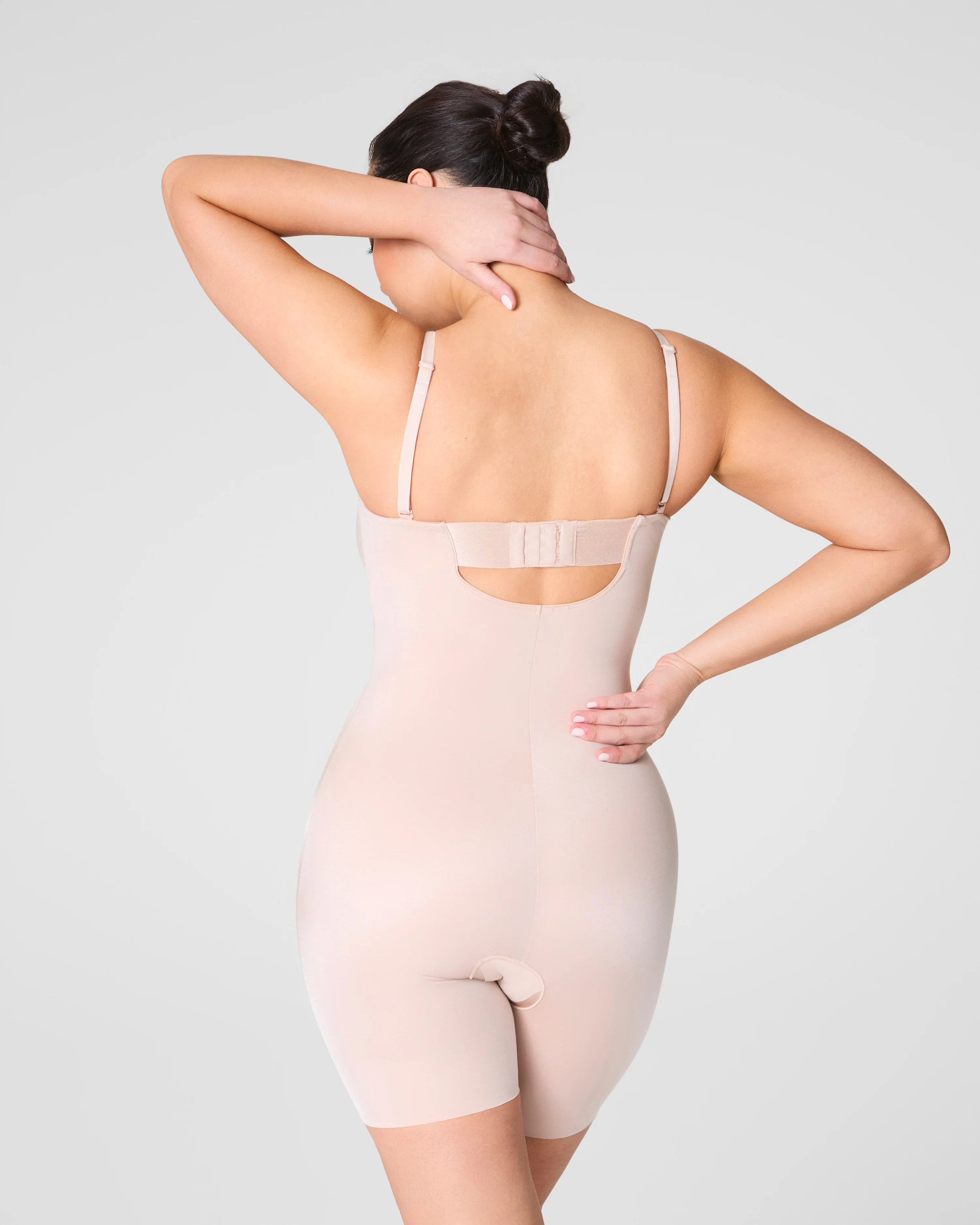 Strapless Cupped Mid-Thigh Bodysuit | Spanx