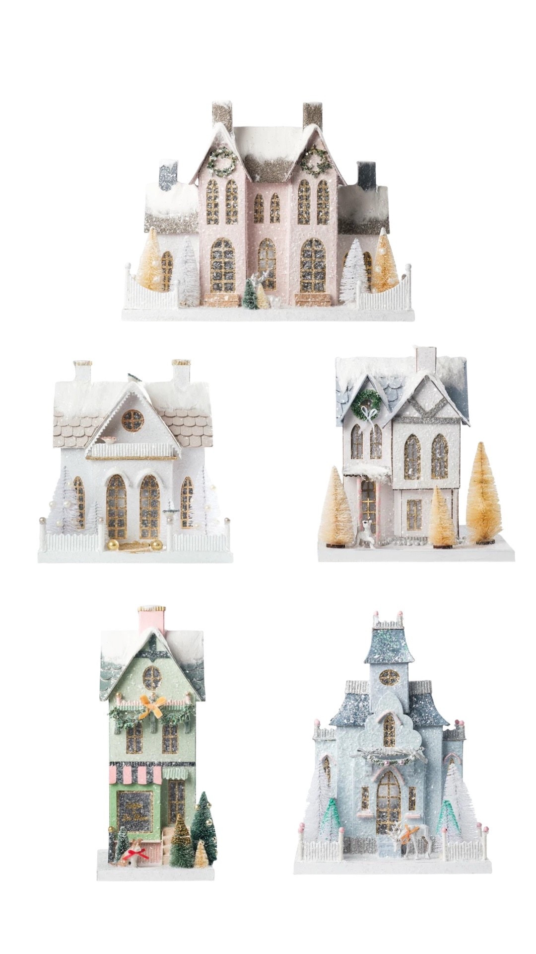 Christmas houses
Snow village 

#LTKHoliday #LTKHome