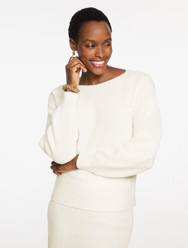Ribbed Dolman Sleeve Sweater | Talbots