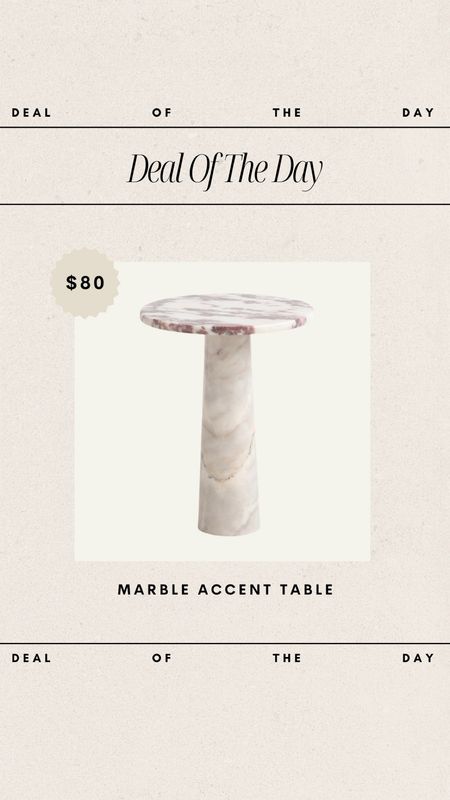 Deal of the Day - TJMaxx Marble Side Table // only $80!

marble side table, accent table, marble table, deal of the day, budget friendly furniture, budget friendly finds, affordable home finds, affordable side table

#LTKfindsunder100 #LTKhome